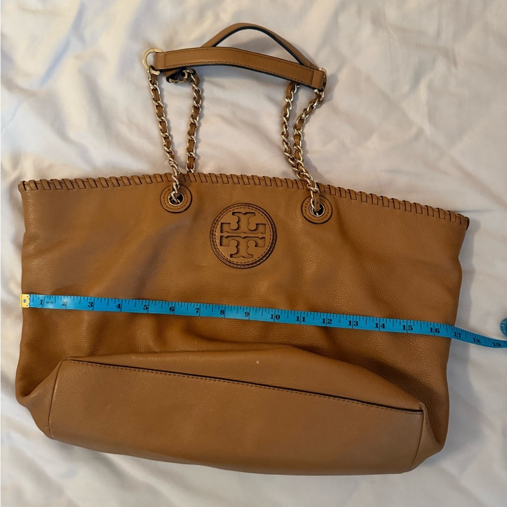 Tory Burch Brown Leather Tote Bag - Picture 7 of 8